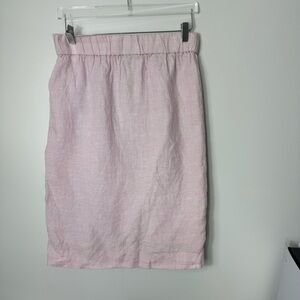 J. Crew Pull-on linen skirt size Large Petite 1924